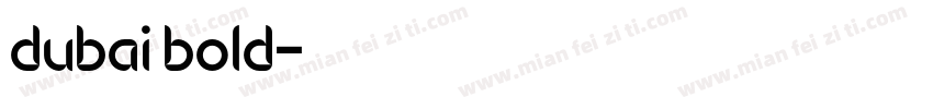 dubai bold字体转换